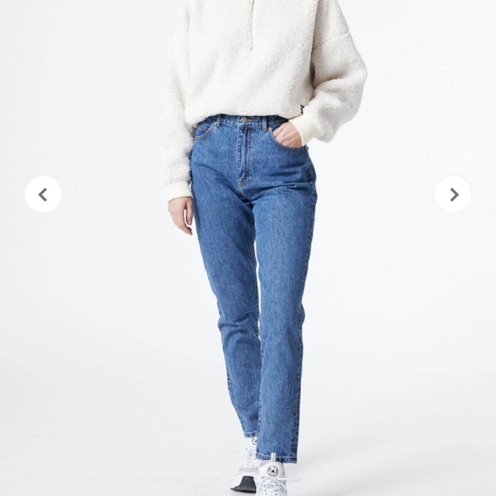 Dr Denim Nora High Waisted Mom Jeans - Dark Blue | size 29